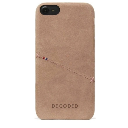 Чехол DECODED Leather Back Cover Card Case Light Brown for iPhone SE 2020 / iPhone 8/7/6s/6 (D6IPO7BC3RD)